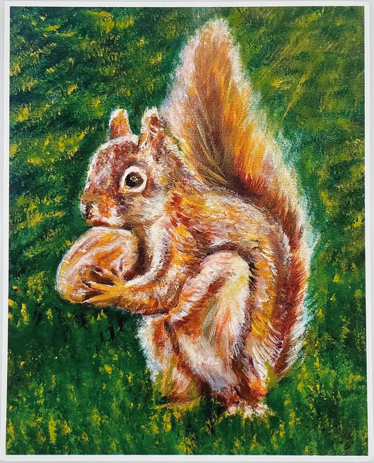Nutty Squirrel Print