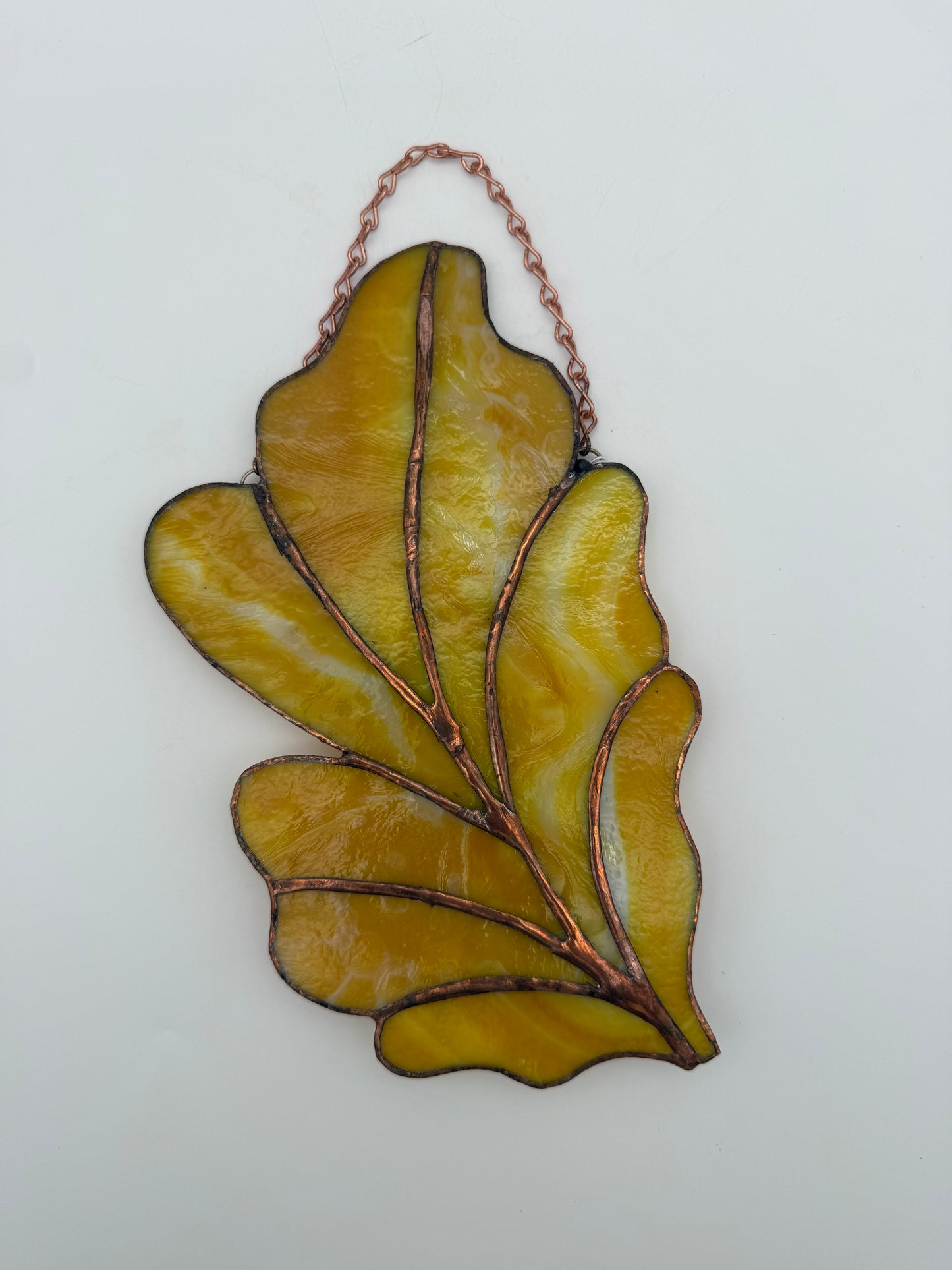 Stained Glass Leaf by Debi