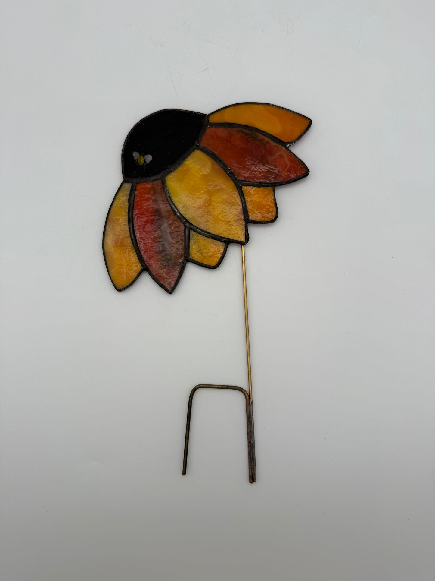 Large Stained Glass Coneflower by Debi