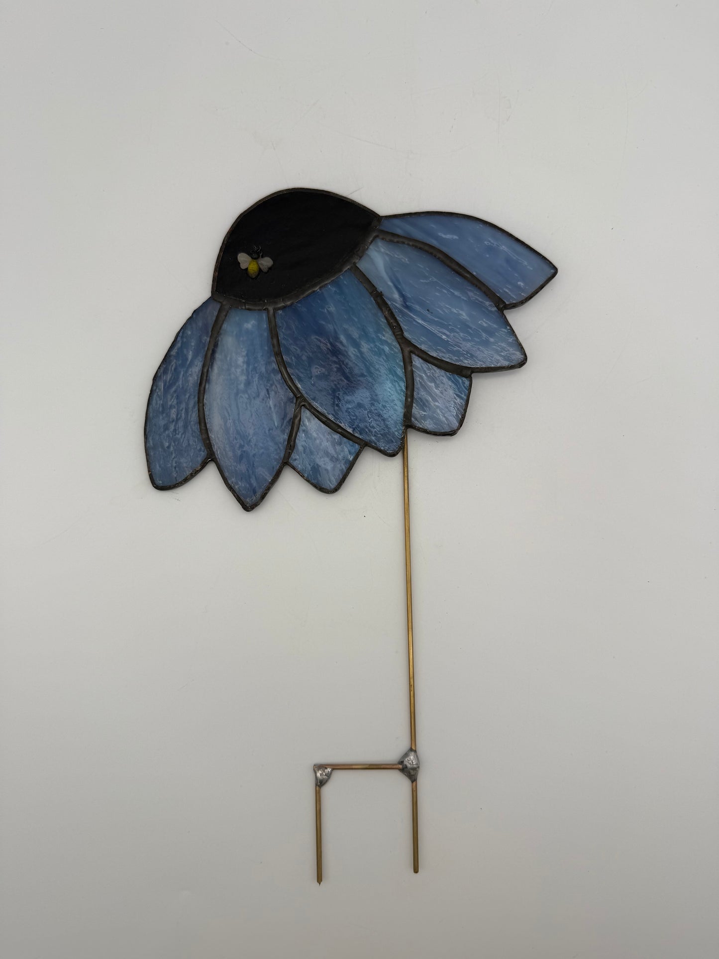 Large Stained Glass Coneflower by Debi