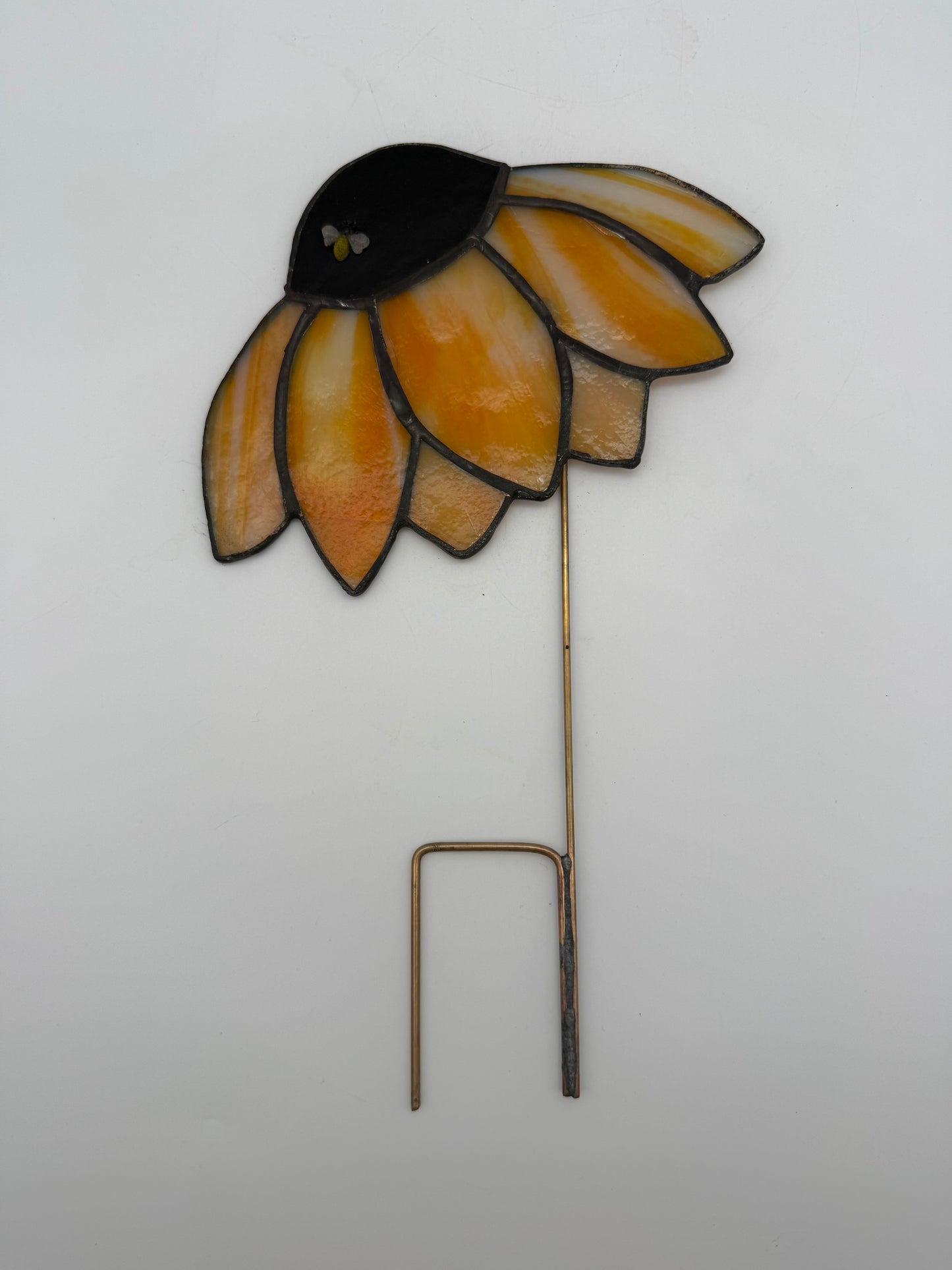 Large Stained Glass Coneflower by Debi