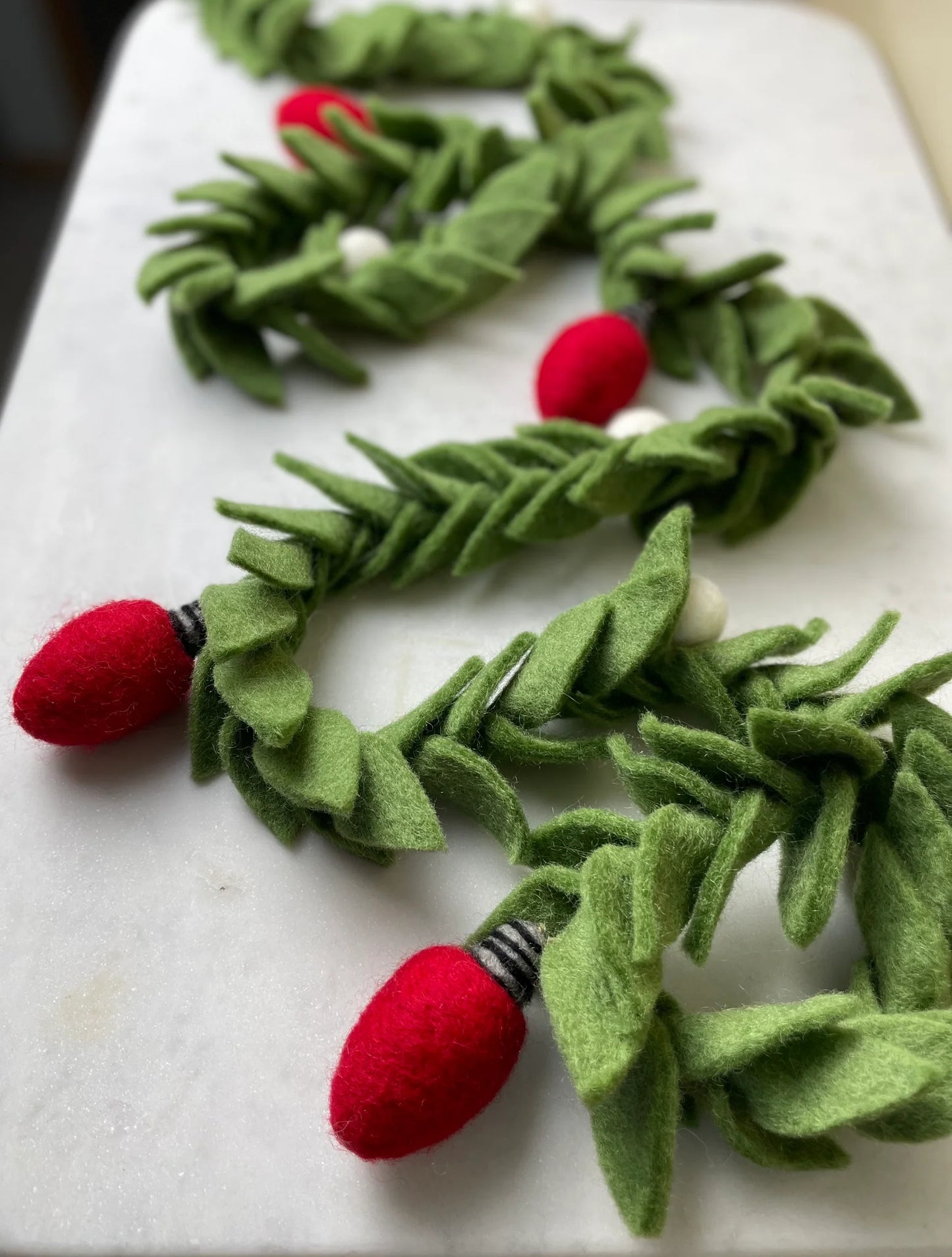 Felted Garland - Laurel Light Bulb