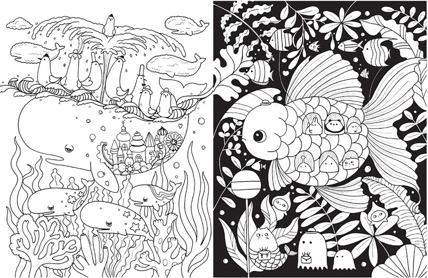 A Million Sea Creatures Coloring Book - The Regal Find