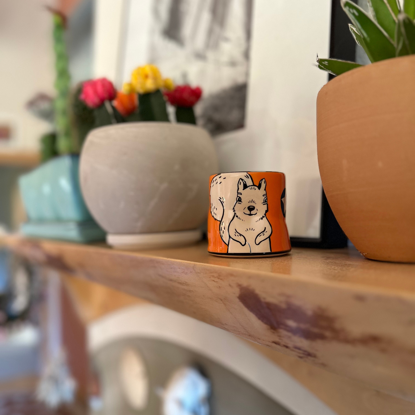 Lucky Squirrel Cup - Medium Orange