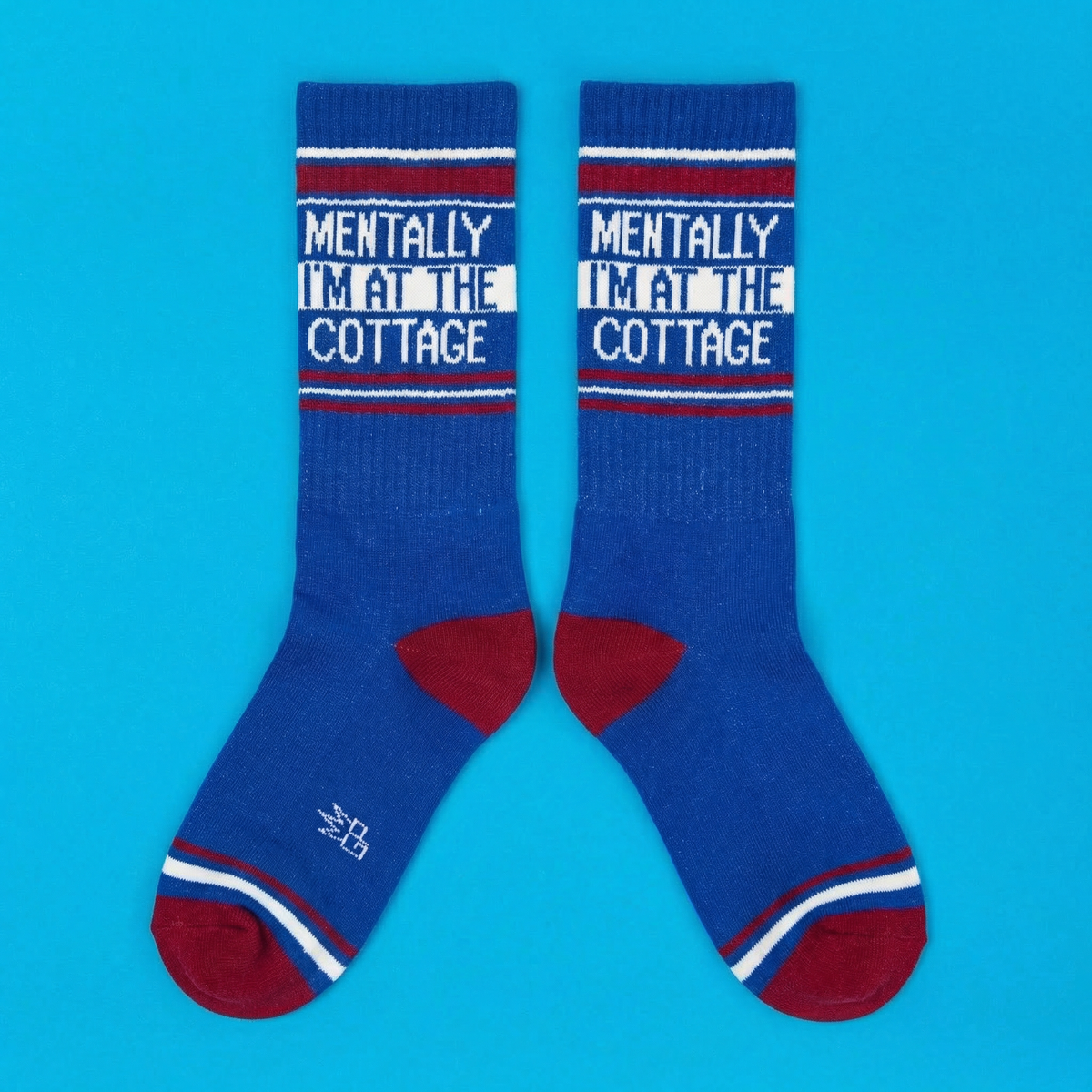 Mentally I'm At The Cottage Gym Crew Socks