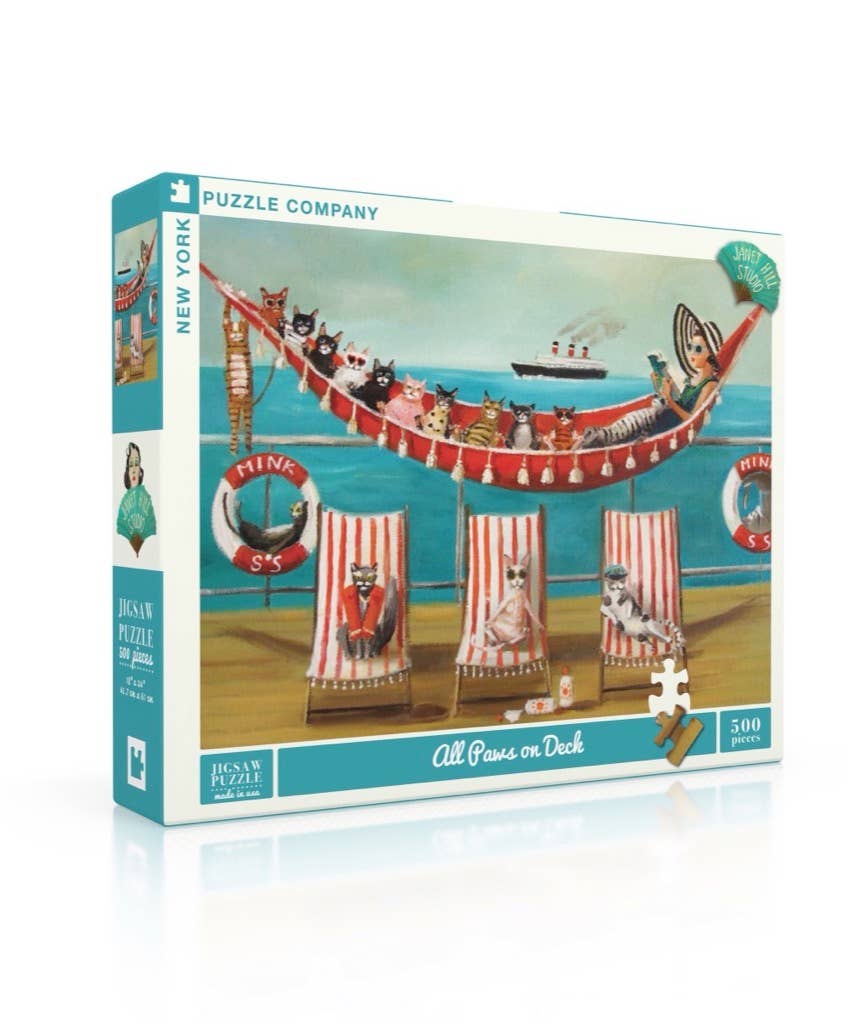 All Paws on Deck - 500 Piece Jigsaw Puzzle