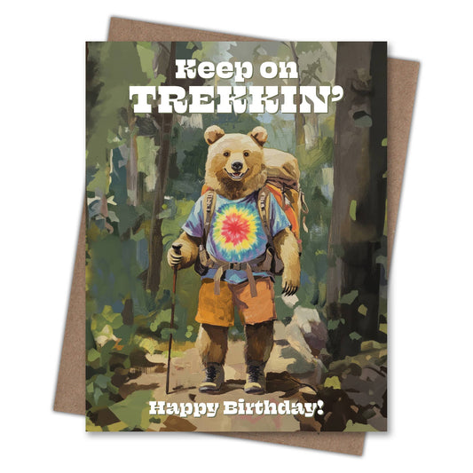 Keep on Trekking Birthday Card