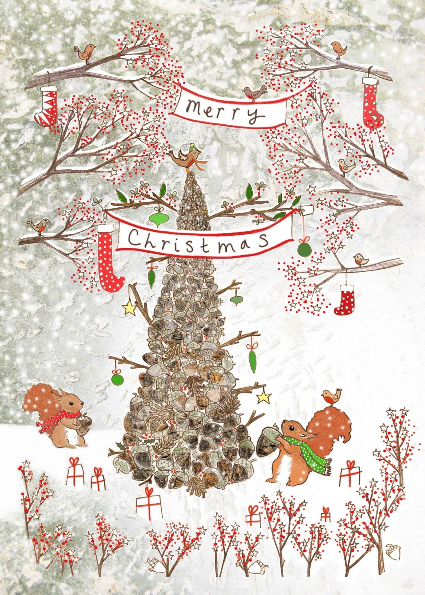 'Acorn Tree' Christmas Card - The Regal Find