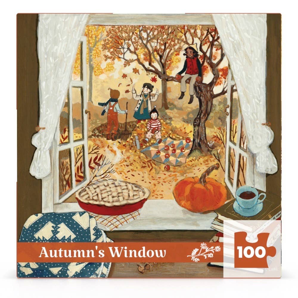Autumn's Window Mini - 100 Piece Mini Puzzle