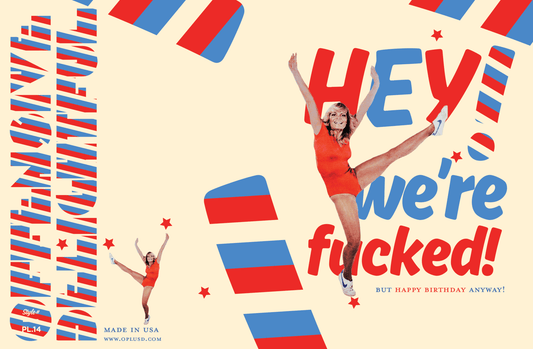 AMERICA...We're F*cked! funny political greeting card - The Regal Find