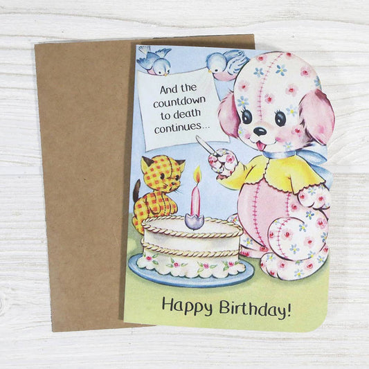 And the Countdown to Death Continues - Funny Birthday Card - The Regal Find