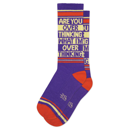 Are You Over Thinking What I'm Over Thinking? Gym Crew Socks - The Regal Find