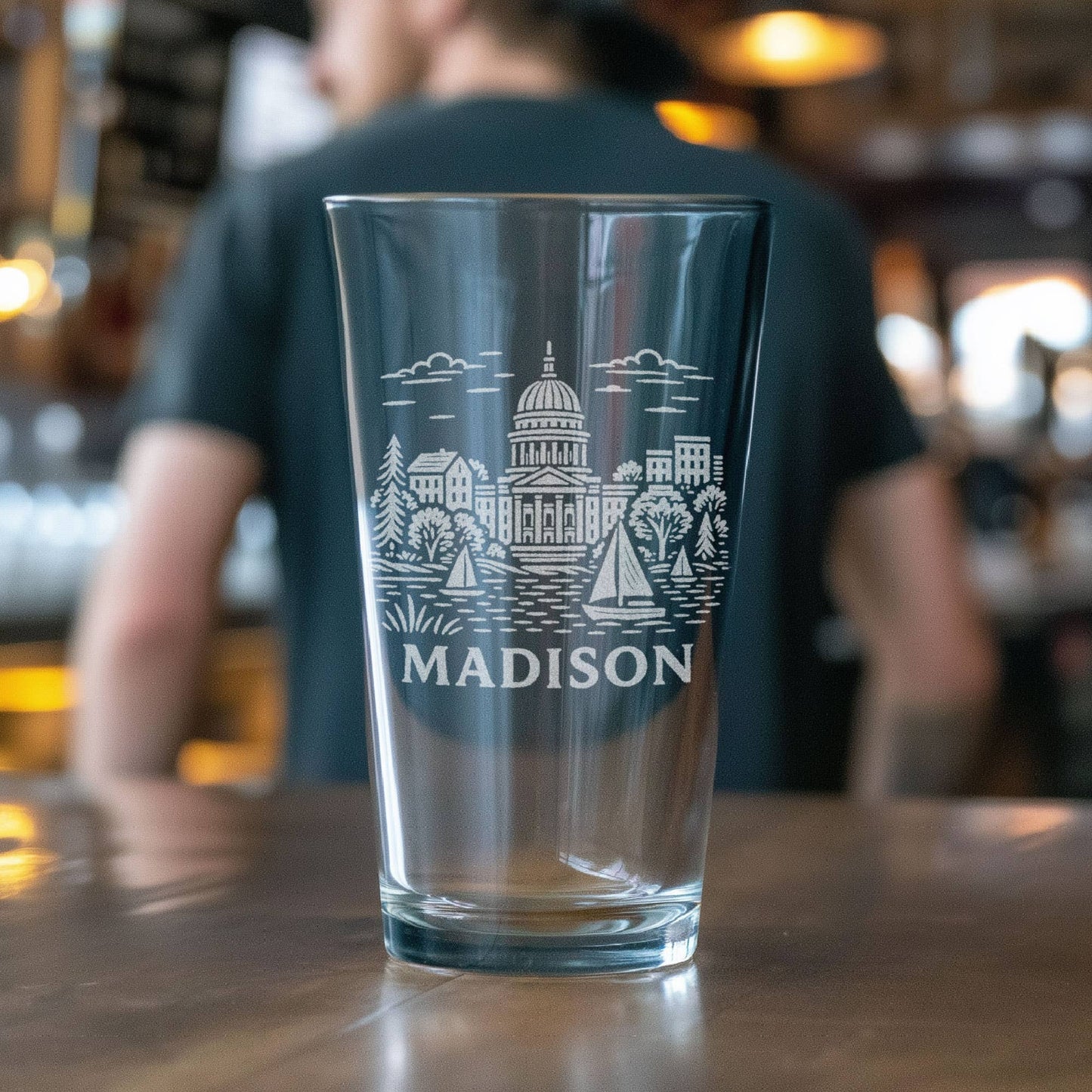 Madison Wisconsin Glasses: Old Fashioned