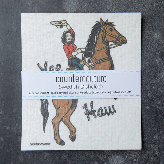 Cowgirl Swedish Dishcloth