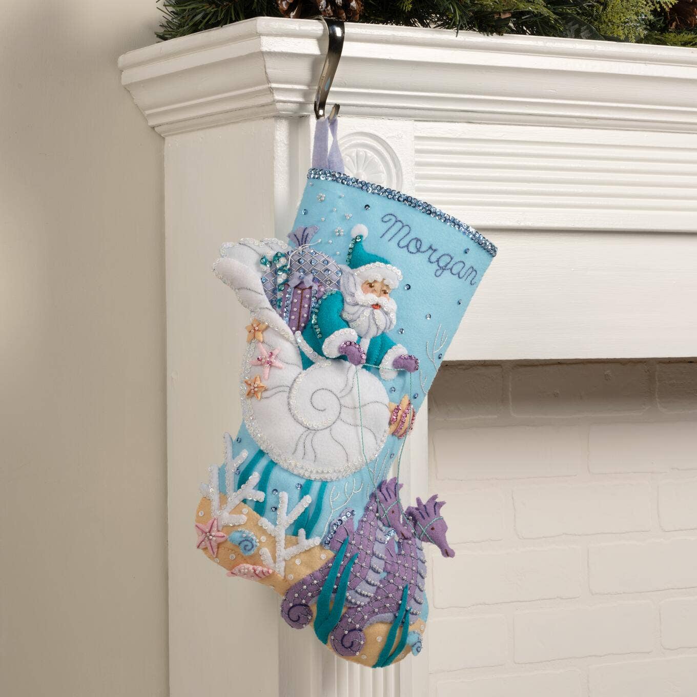 Bucilla Santa's Sea Life Felt Stocking Kit