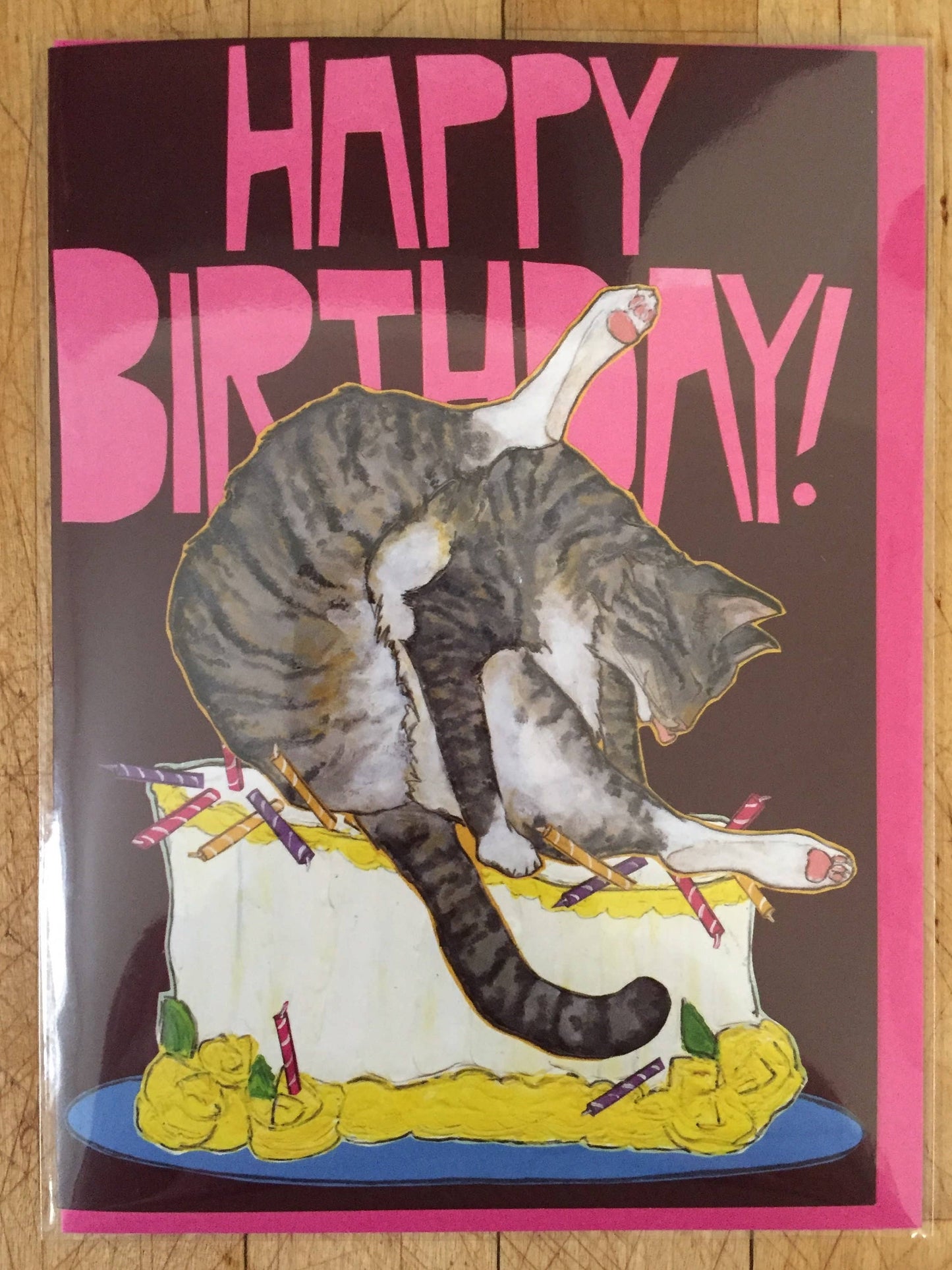 Bad Cat Birthday Card!