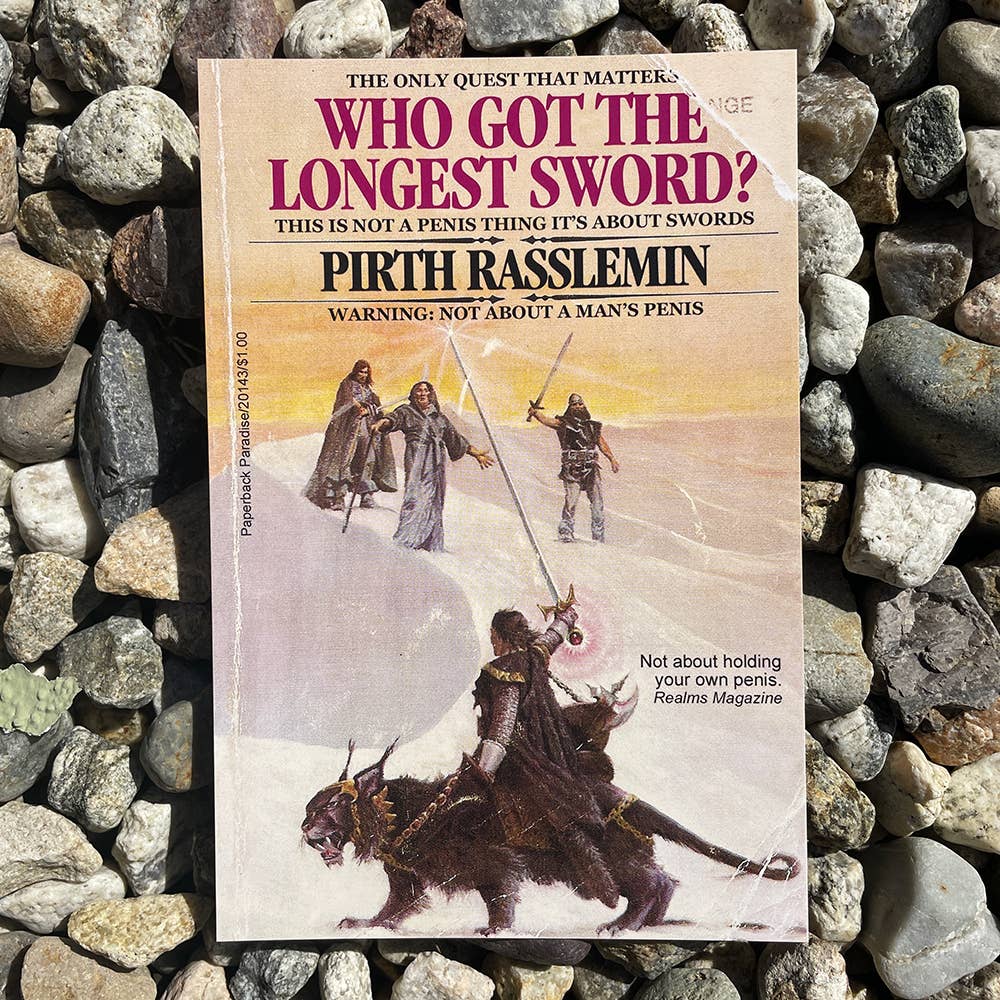 Who Got the Longest Sword Postcard