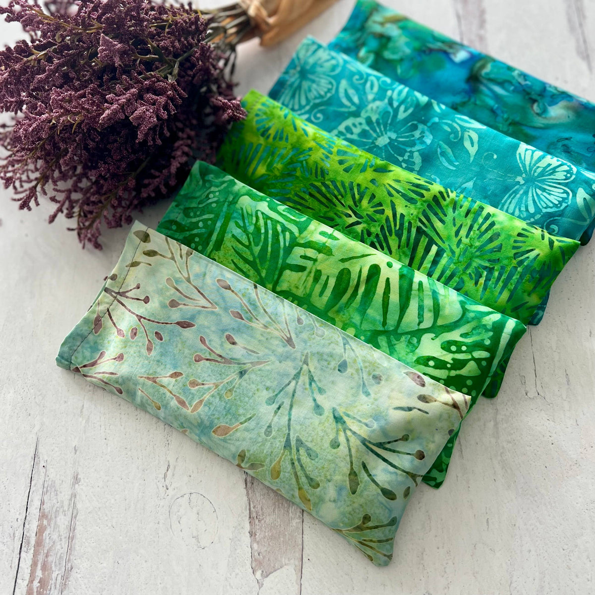 EYE PILLOW unscented/LAVENDER, hot/cold, yoga, meditation: Blue / Unscented FLAXSEED ONLY