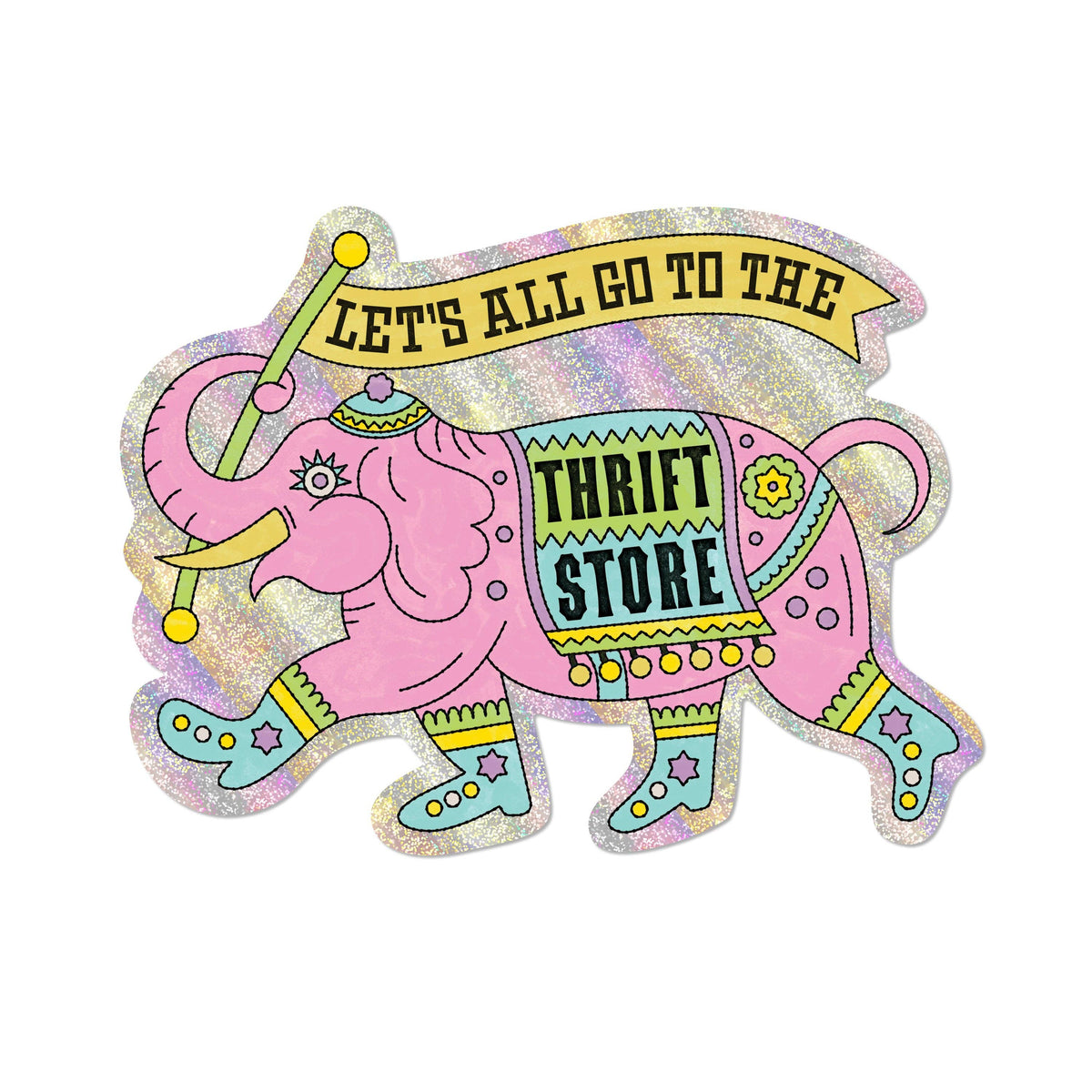 Thrifting Elephant sticker: Single