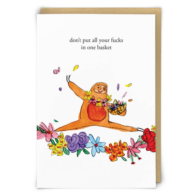 Basket Greeting Card - The Regal Find