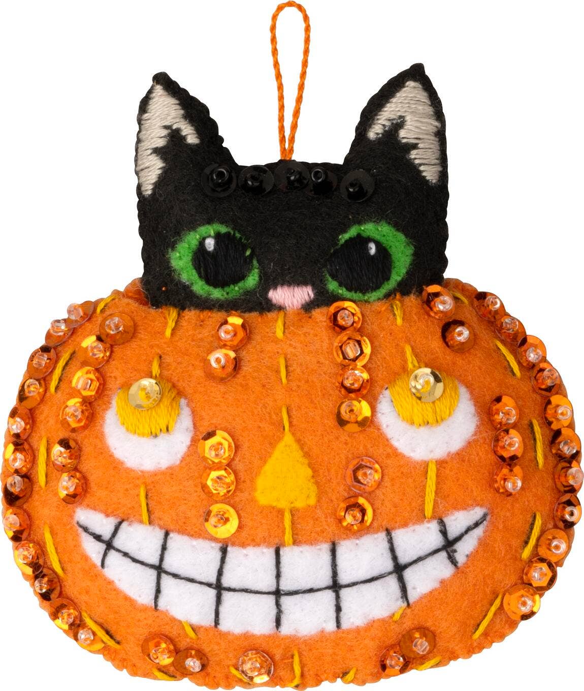 Bucilla Purrfectly Spooky Felt Ornament Kit - Set of 6