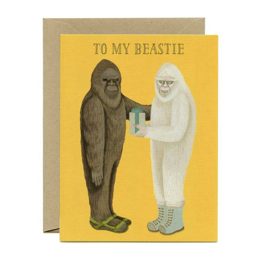 Beastie Bigfoot & Yeti Birthday Card - The Regal Find