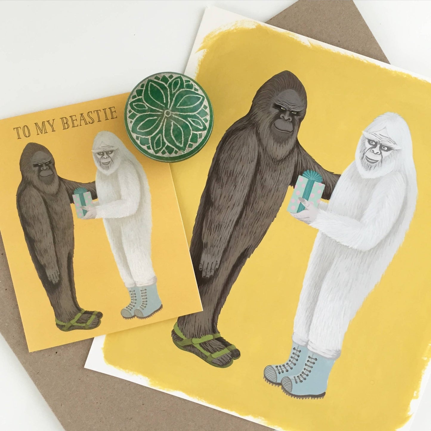 Beastie Bigfoot & Yeti Birthday Card - The Regal Find