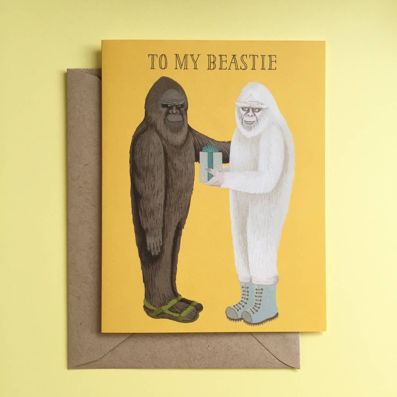 Beastie Bigfoot & Yeti Birthday Card - The Regal Find