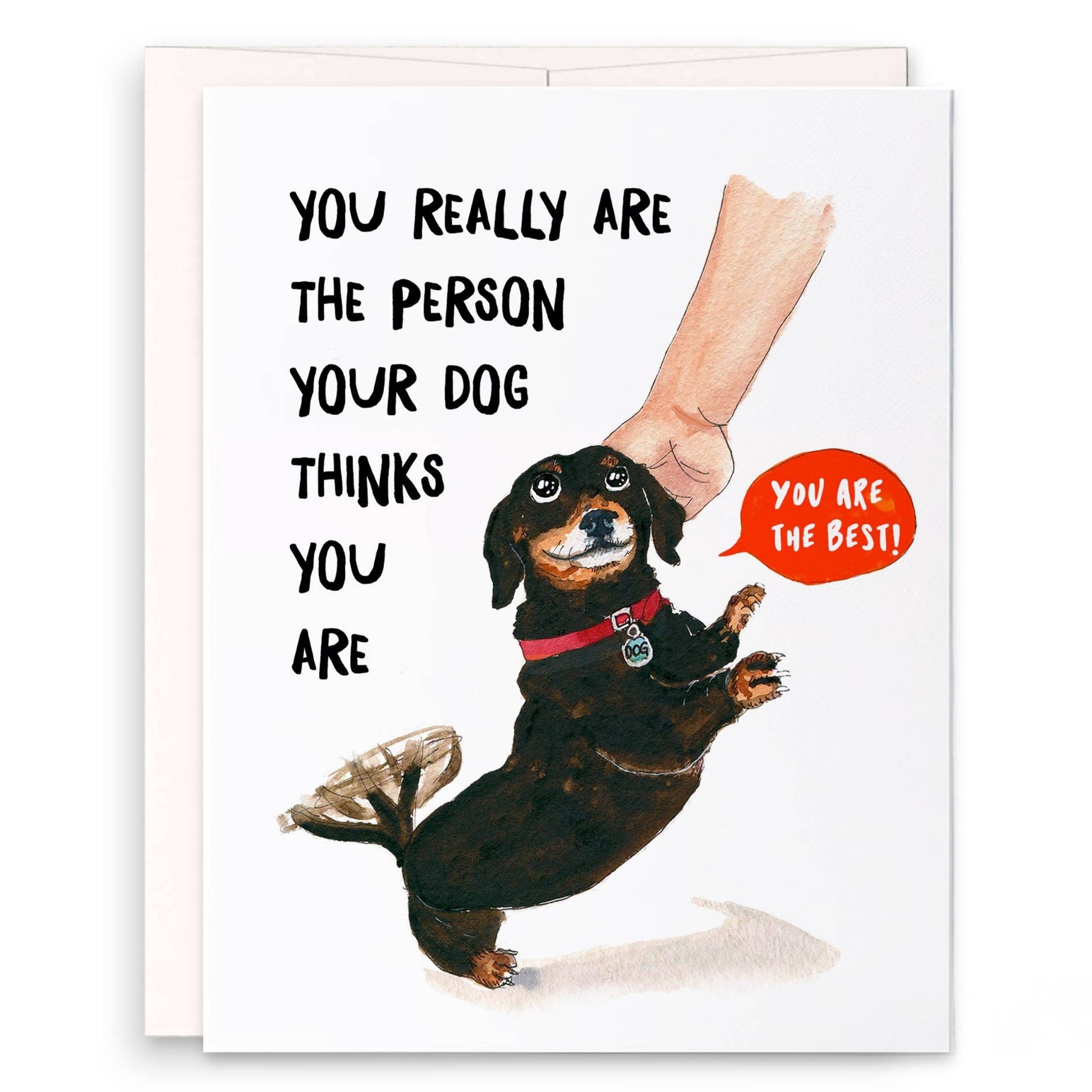 Best Dog Person - Funny Thank You Card - The Regal Find