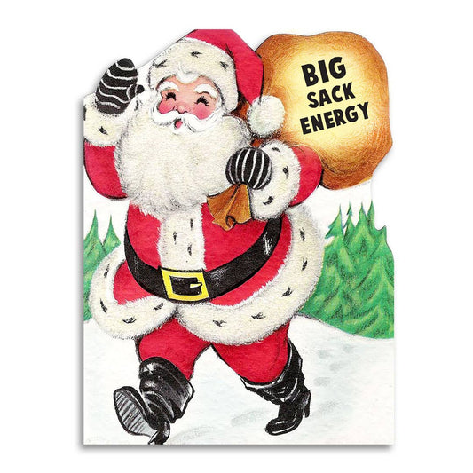 Big Sack Energy - Funny Pun Christmas Card - The Regal Find