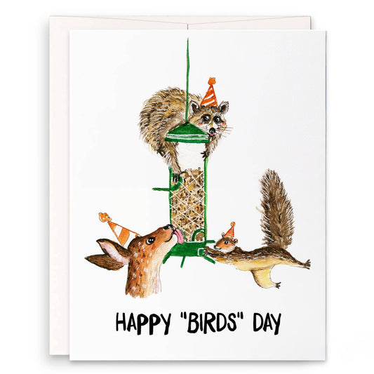 Bird Feeder Birthday - Funny Birthday Card - The Regal Find