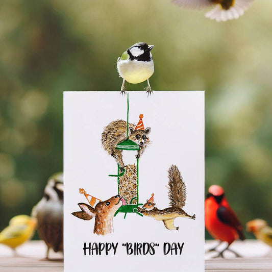 Bird Feeder Birthday - Funny Birthday Card - The Regal Find