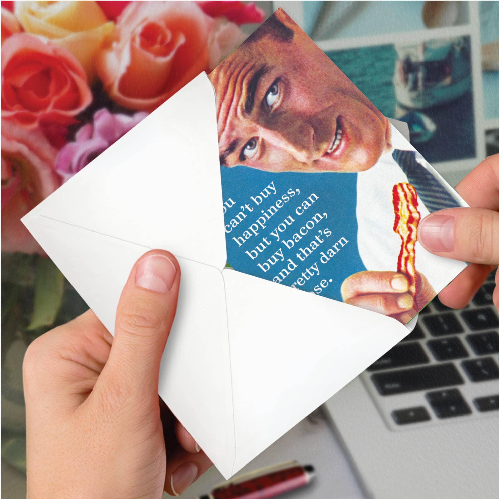 Birthday Card - Buy Bacon - The Regal Find