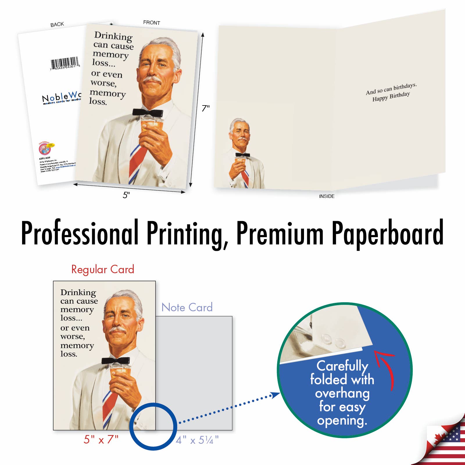 Birthday Card - May Cause Memory Loss - The Regal Find