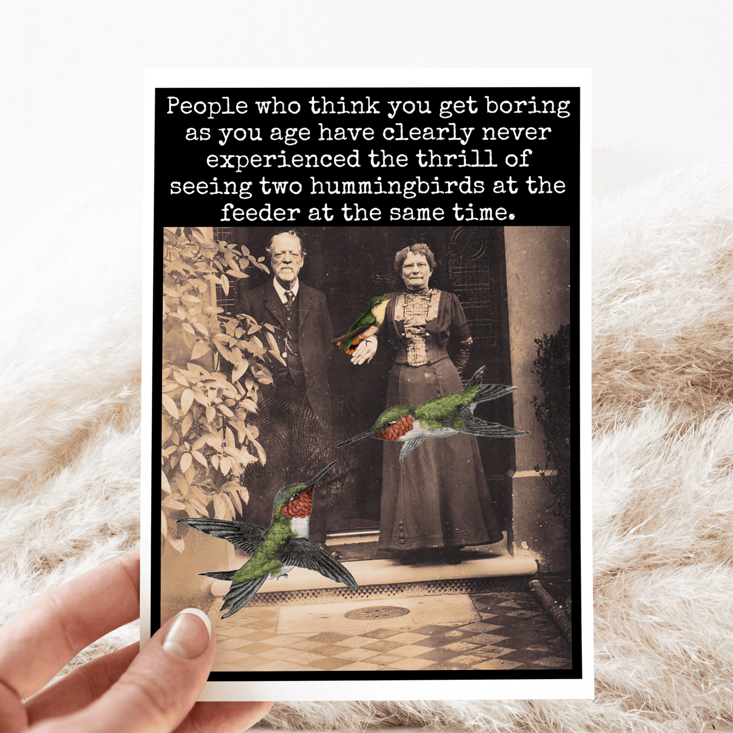 Birthday Card. People Who Think You Get Boring As You Age... - The Regal Find