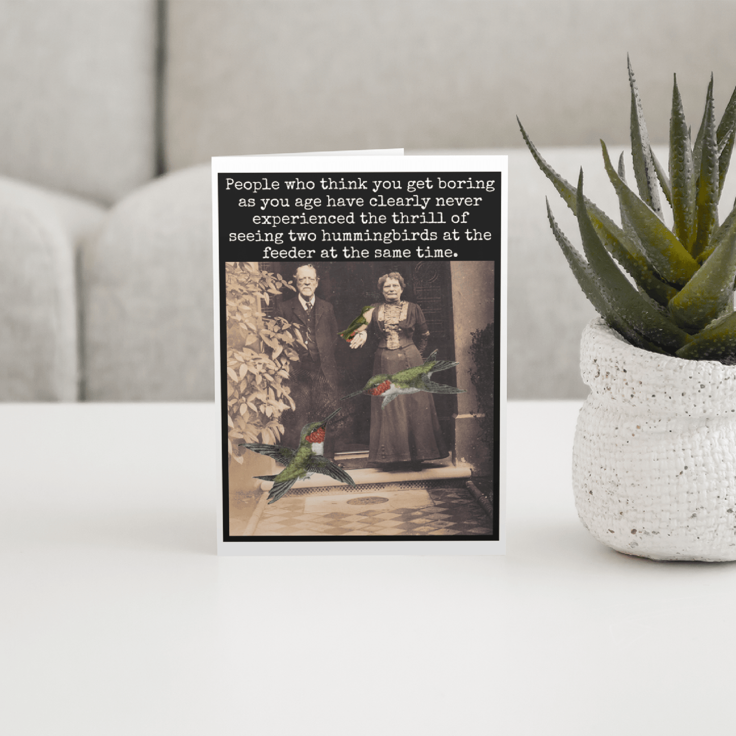 Birthday Card. People Who Think You Get Boring As You Age... - The Regal Find