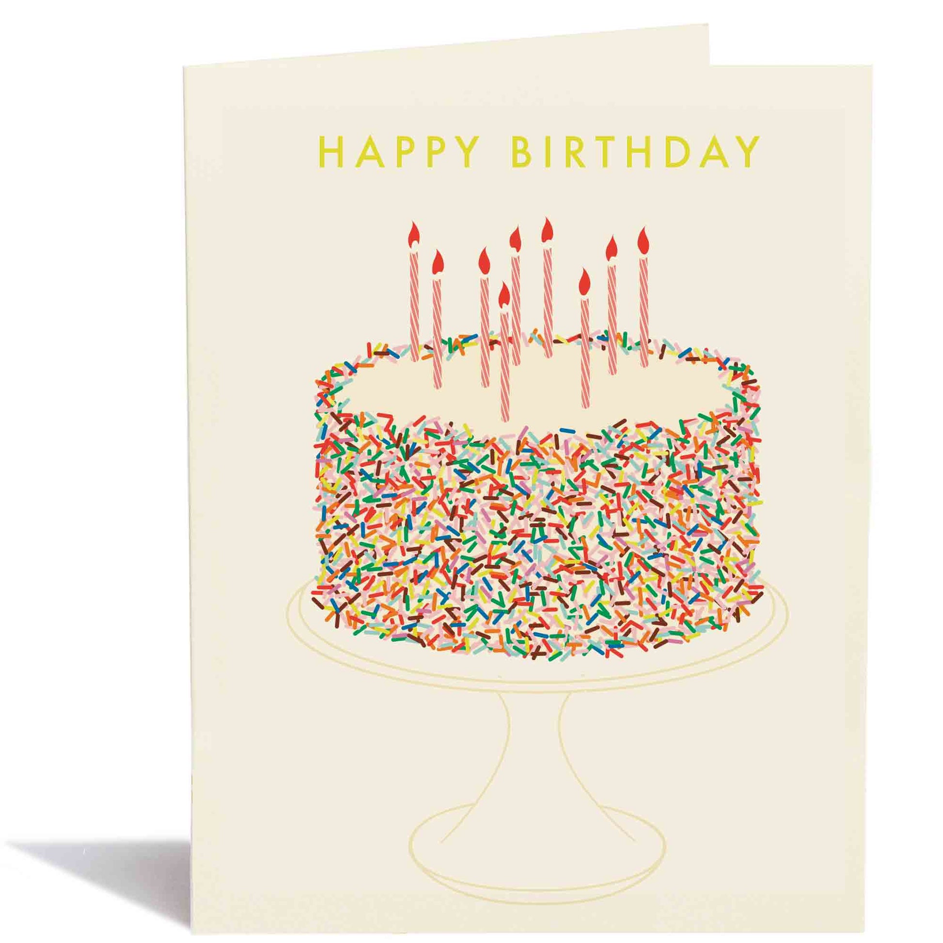 Birthday Sprinkle Cake Card - The Regal Find