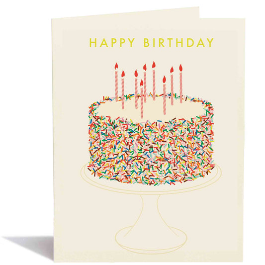 Birthday Sprinkle Cake Card - The Regal Find