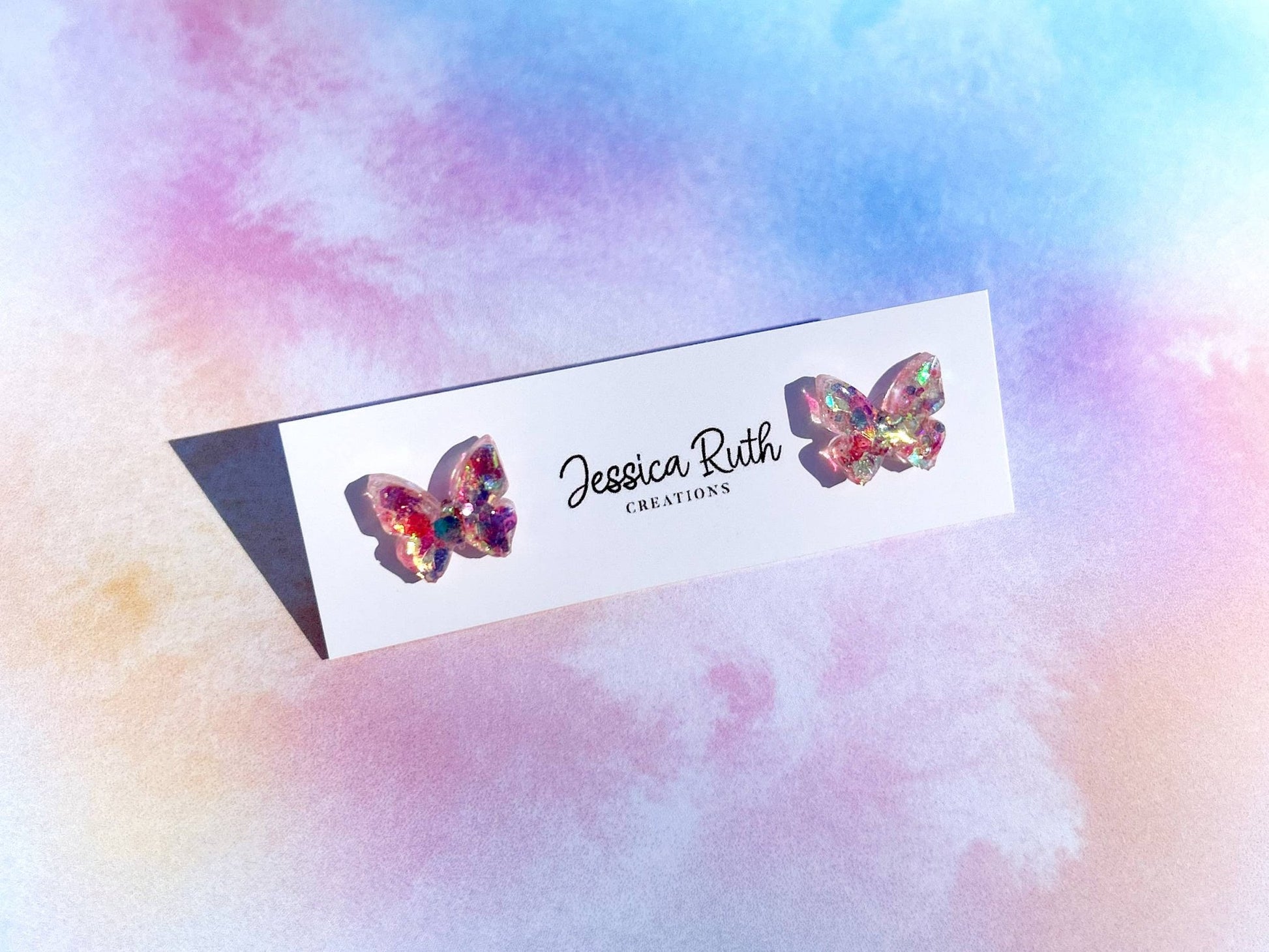 Butterfly Stud Earrings: Royal Blue - The Regal Find