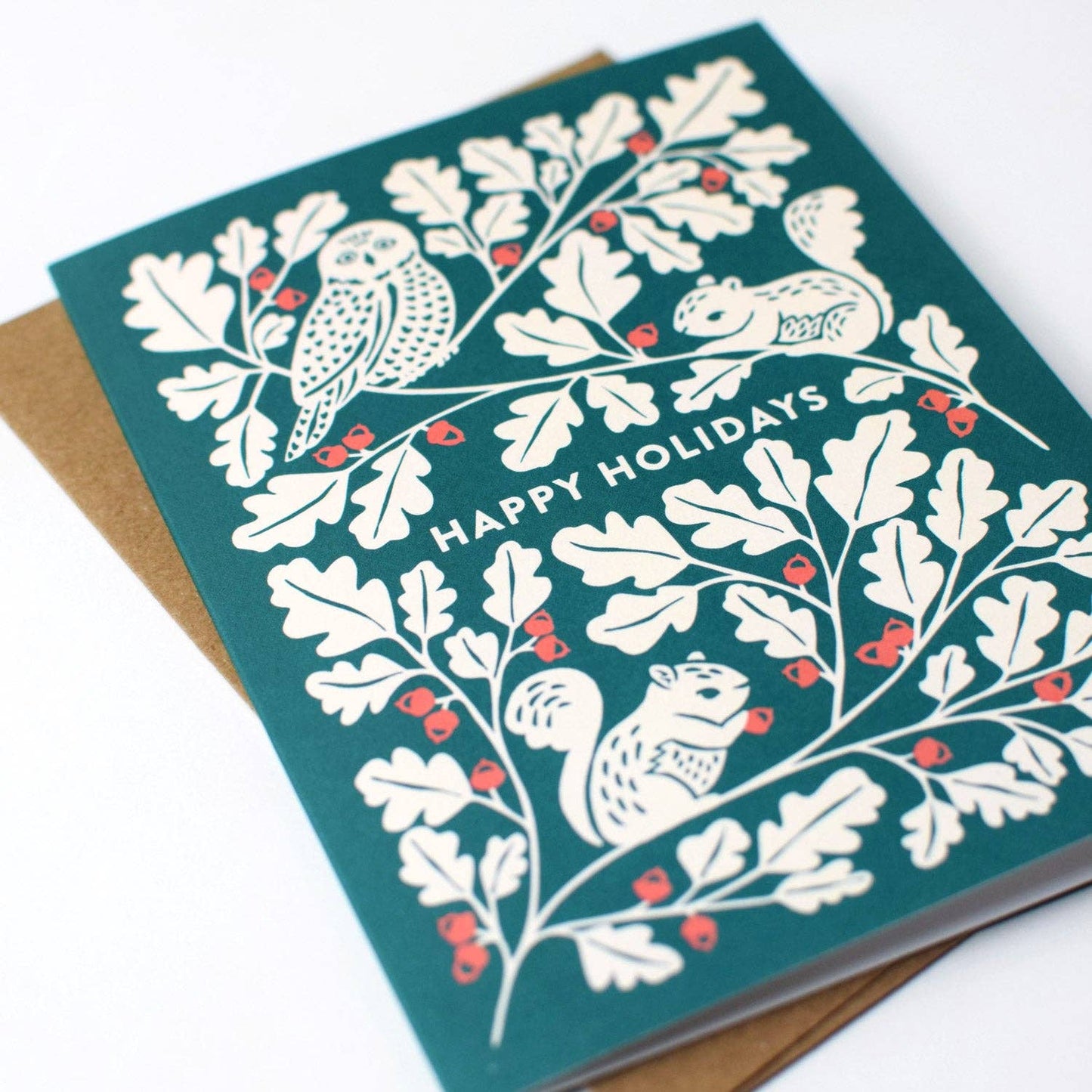 Woodland Animal Christmas Card Set: Original Art, Set of 8