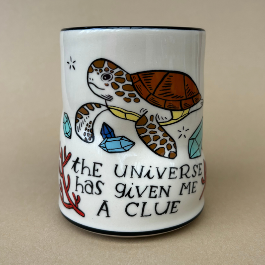 Lucky Sea Turtle Cup - XLarge Ceramic Mug