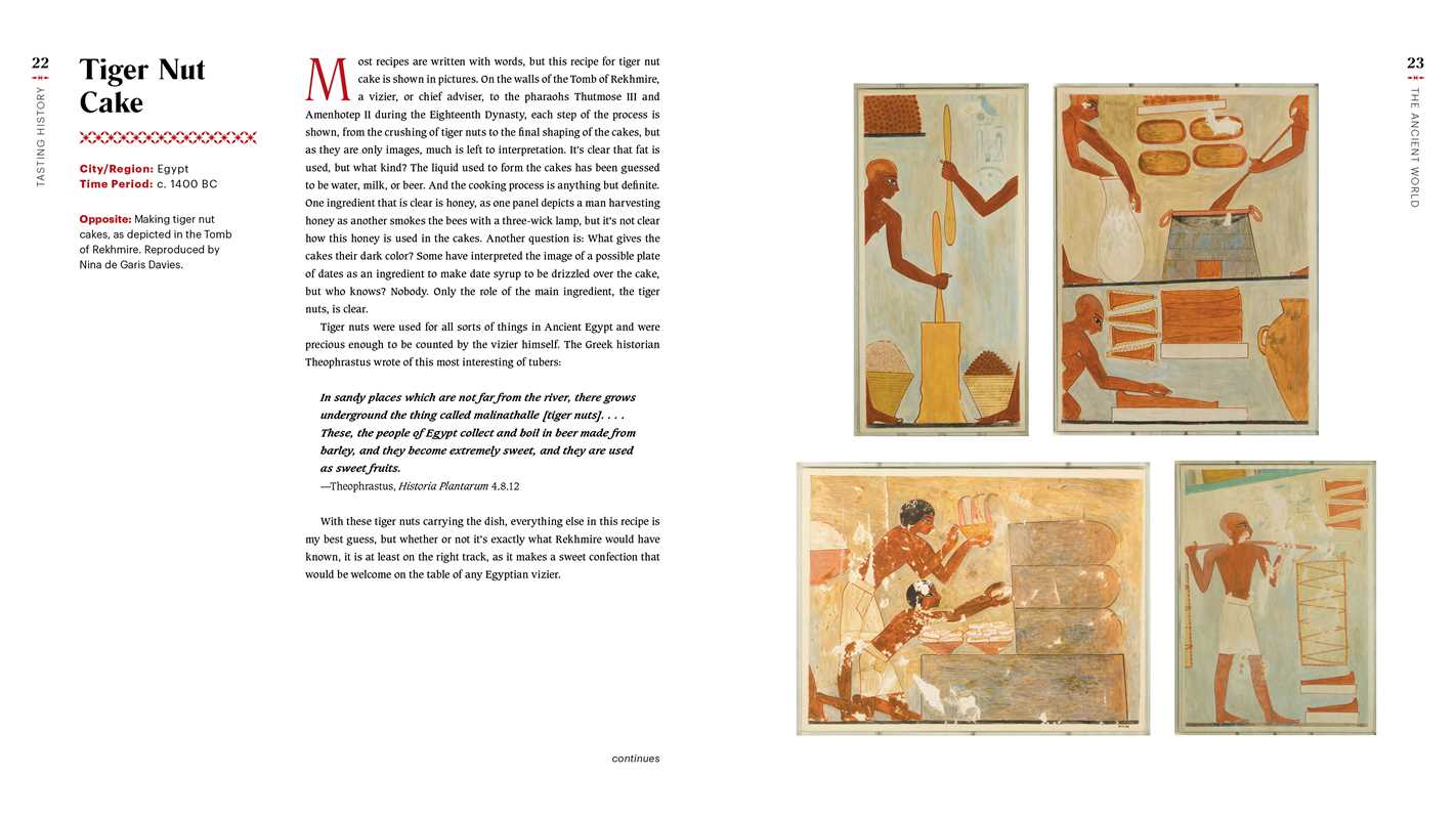 Page from a book with text and ancient Egyptian hieroglyphic illustrations.