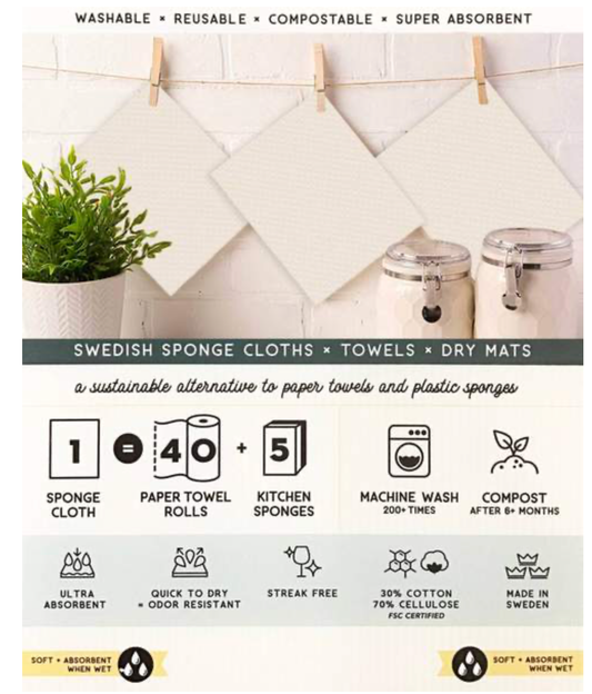 Cardinal Christmas Wreath Swedish Dishcloth