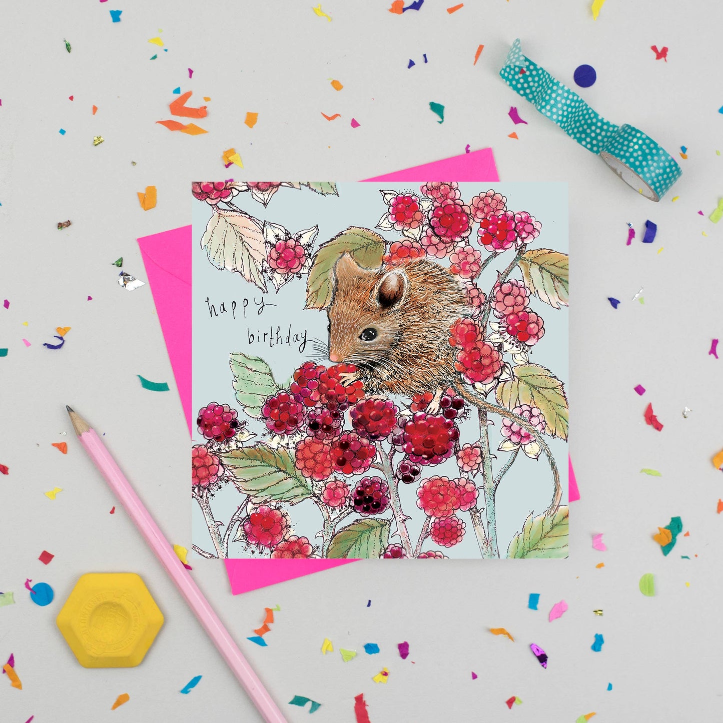 Happy Birthday Mouse Greeting Card