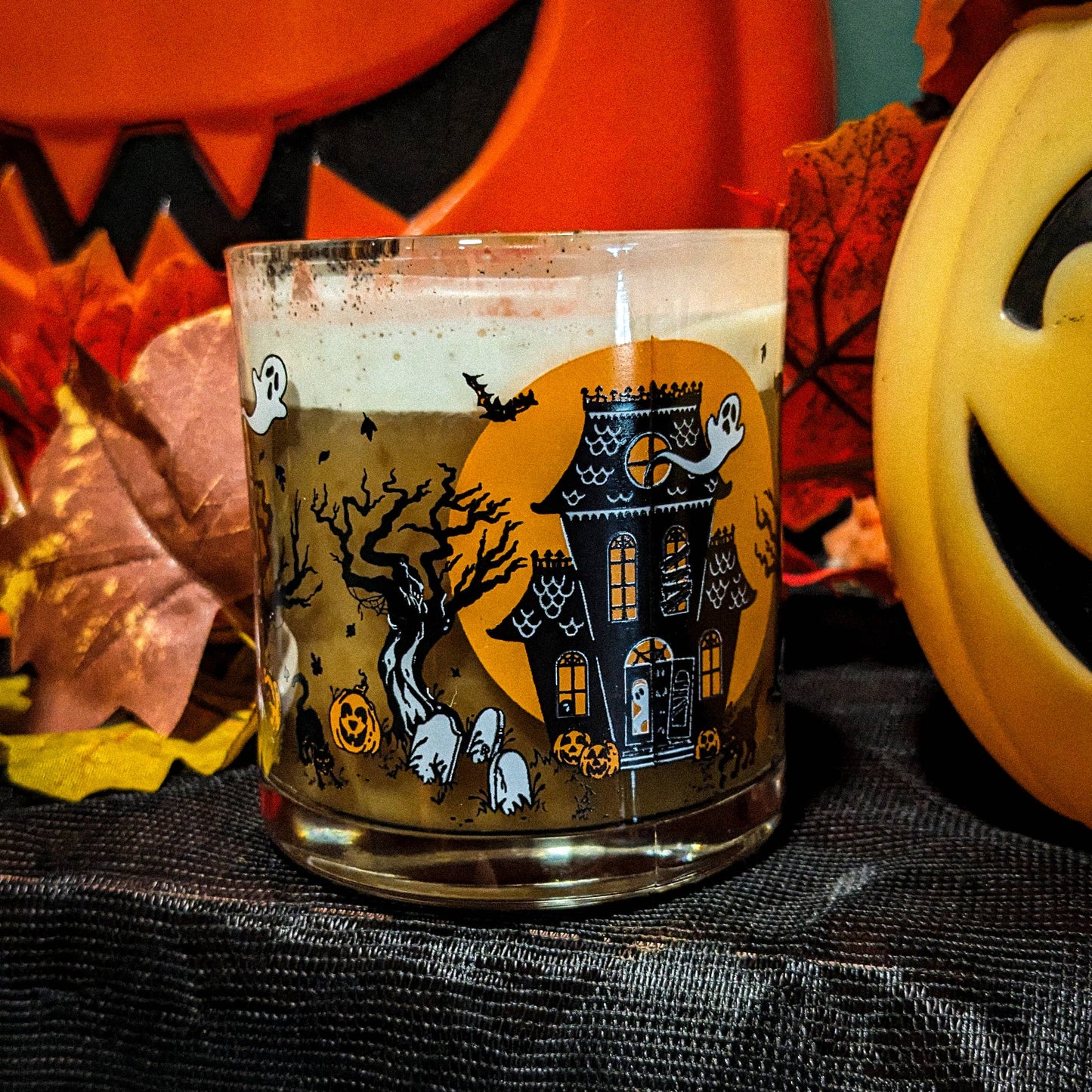 Ghostly Manor Glass Mug