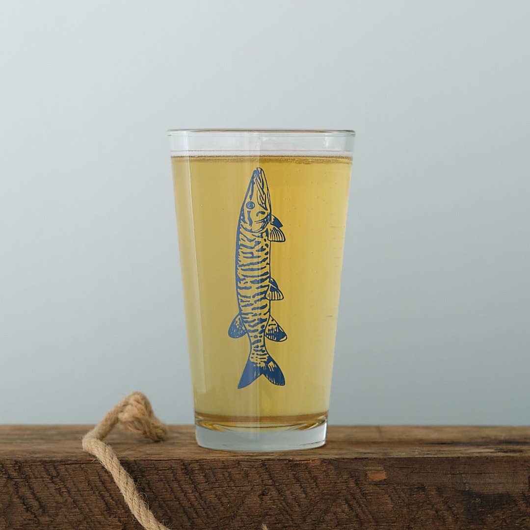 Gone Fishin' Glassware: Trout / Standard Pint