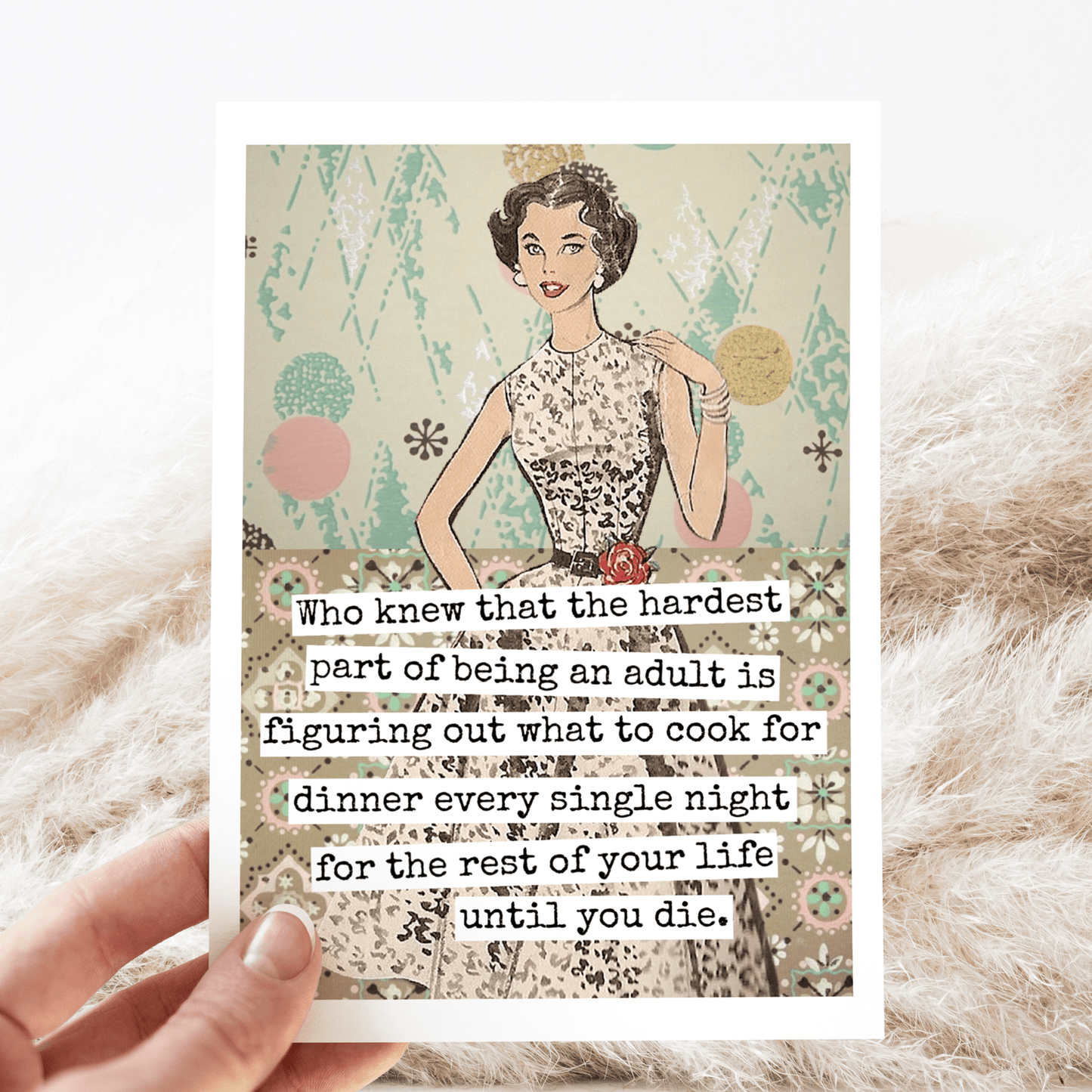 Card. Who Knew That The Hardest... Mom. Mum. Mother. Funny. - The Regal Find