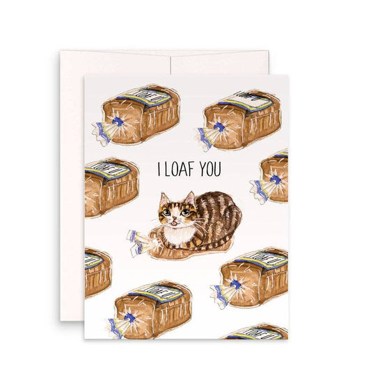 Cat Loaf You - Funny Valentines Day Card - The Regal Find