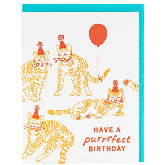 Cat Party Birthday Card - The Regal Find