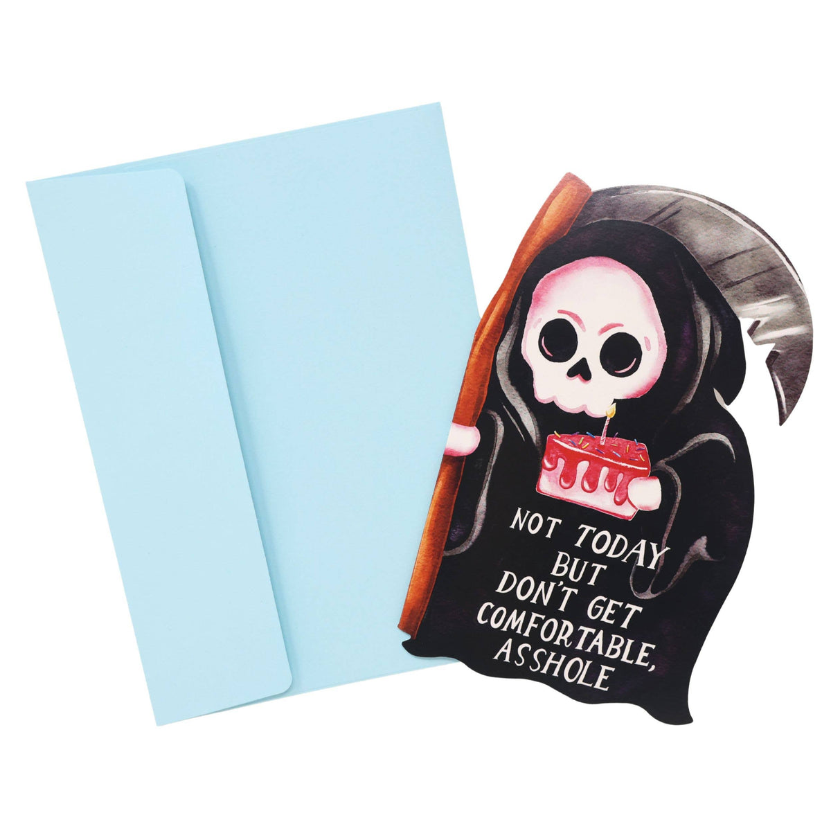 Grim Reaper Not Today - Birthday Card